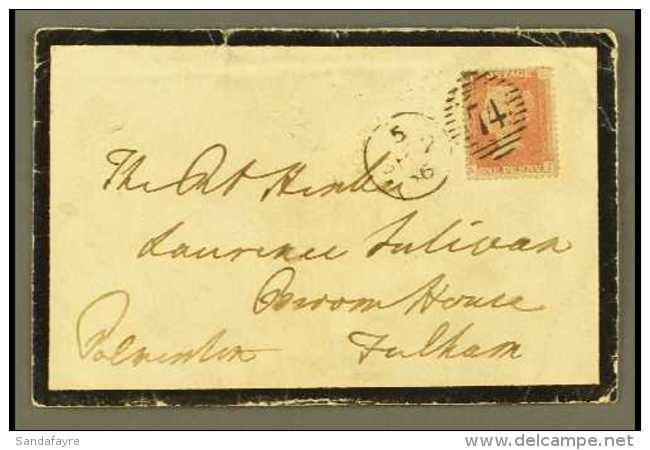 PALMERSTON AS PRIME MINISTER SIGNED COVER 1856 Envelope To The Rt Honble Laurence Sulivan, With 1d Red Tied 74... - Andere & Zonder Classificatie
