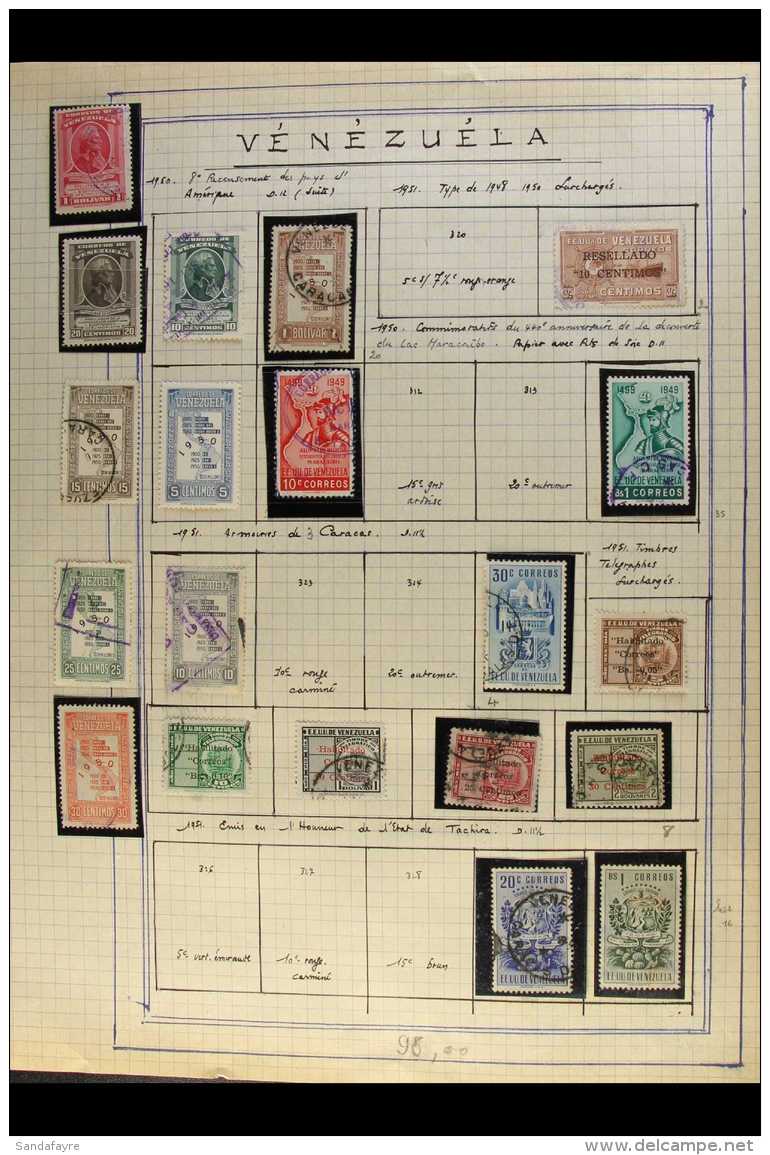 1950-1974 EXTENSIVE ALL DIFFERENT COLLECTION A Most Useful, Mint &amp; Used Collection Presented On A Variety Of... - Venezuela