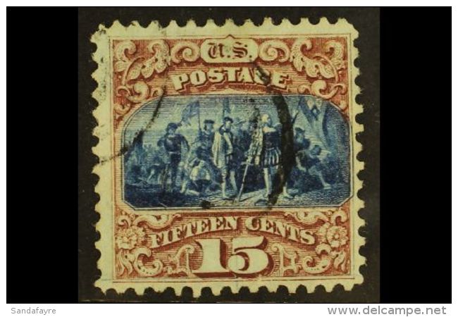 1869 15c Blue And Brown Type I (SG 120, Sc 118), Very Fine Used. A Beauty! For More Images, Please Visit... - Andere & Zonder Classificatie