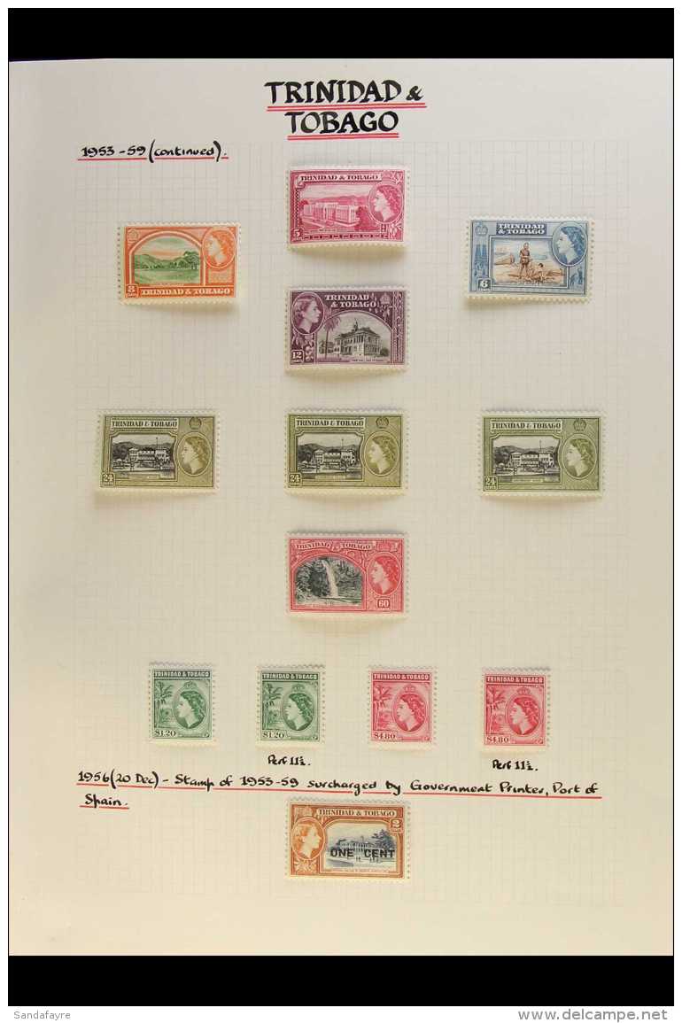 1953-76 MINT QEII COLLECTION An Attractive, Complete Collection With Many Additional Listed Shades Inc 1953-59 Set... - Trinité & Tobago (...-1961)