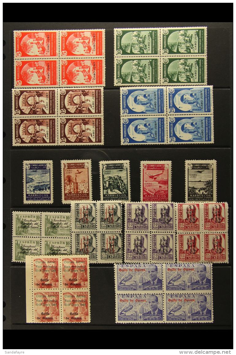 1903-50 MINT (MOSTLY NEVER HINGED) SELECTION On Stock Pages. Includes CAPE JUBY 1939 Set As Never Hinged Mint... - Andere & Zonder Classificatie