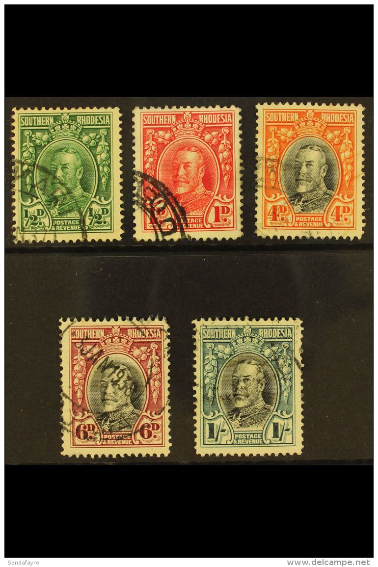 1931-7 &frac12;d, 1d, 4d, 6d &amp; 1s Perf.14, KGV Field Marshal Definitives (all The P.14 Issues From This Set),... - Rhodésie Du Sud (...-1964)