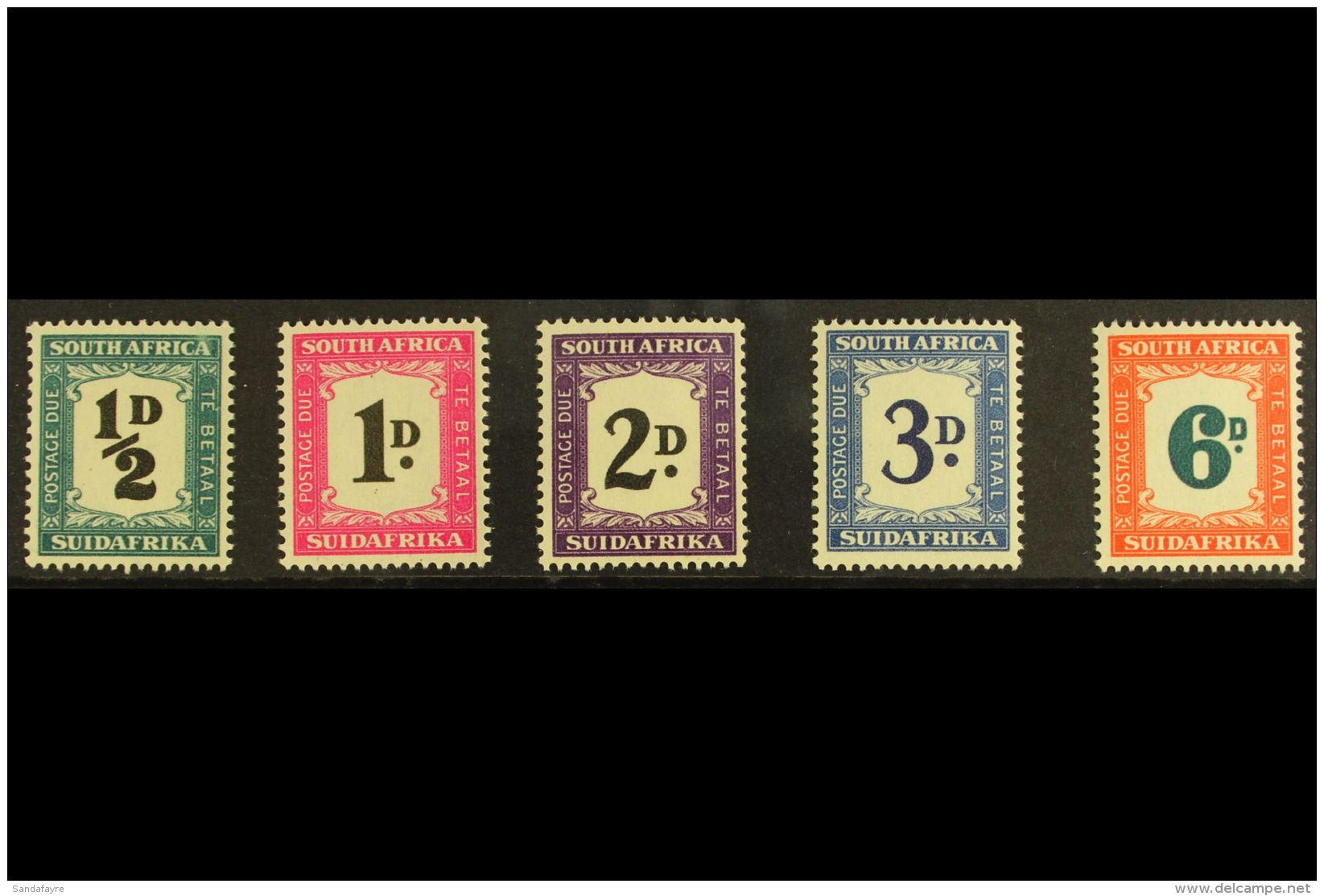 POSTAGE DUE 1948-49 Complete Set, SG D34/38, Very Fine Mint (5 Stamps) For More Images, Please Visit... - Non Classés