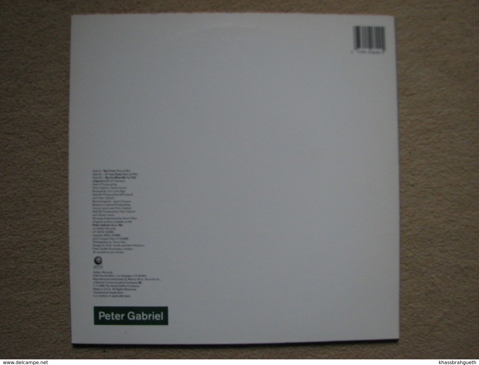 PETER GABRIEL - BIG TIME - MAXI (GREFFEN RECORDS 1986) - 45 Toeren - Maxi-Single
