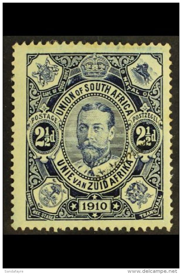 1910 2&frac12;d Deep- Blue On Lightly Blued Paper, "Specimen" Handstamp (light Impression), SG 1s, Couple Of Toned... - Zonder Classificatie