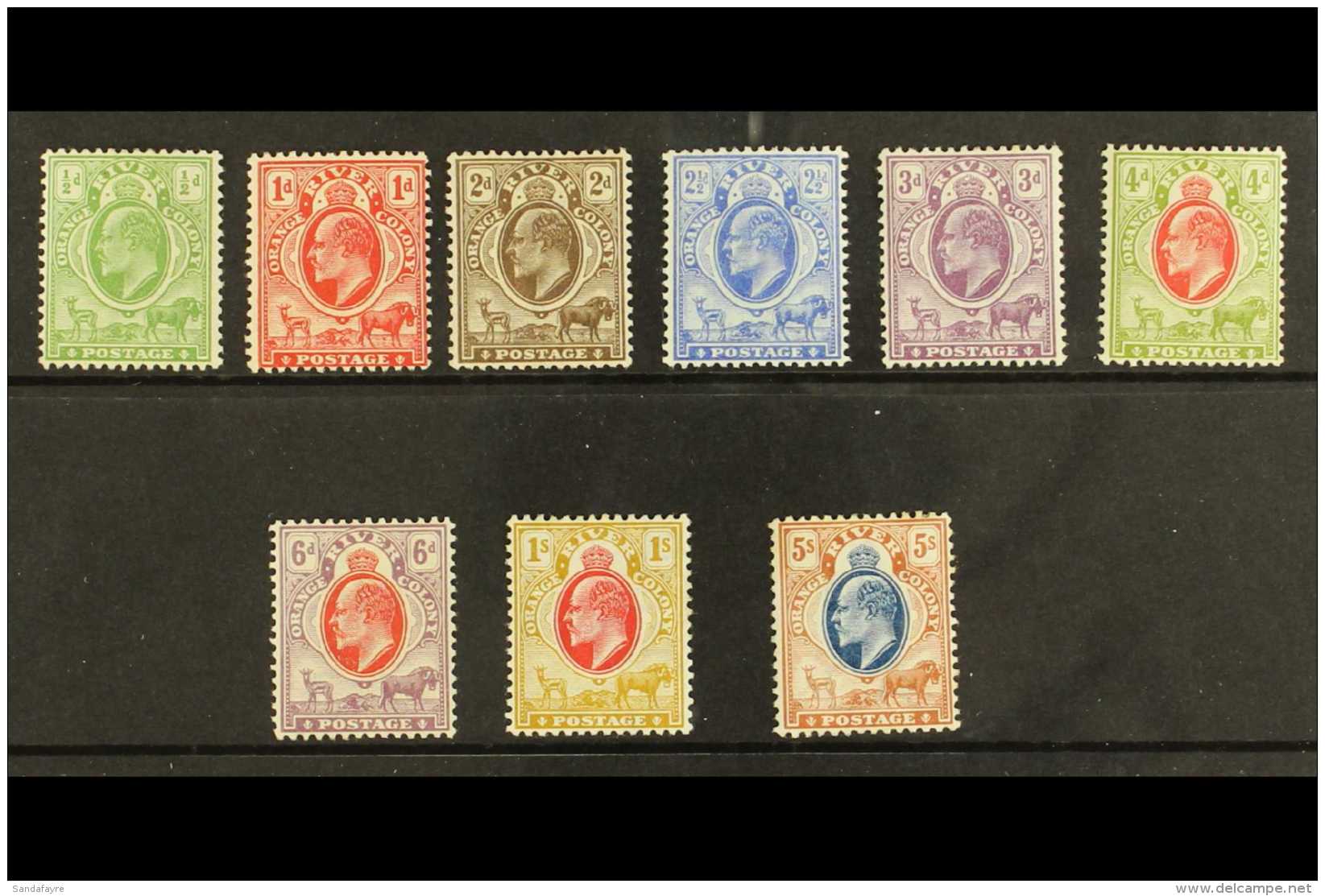 ORANGE FREE STATE 1903 Ed VII Set Complete , Wmk CA, SG 139/147, Very Fine And Fresh Mint. (9 Stamps) For More... - Non Classés