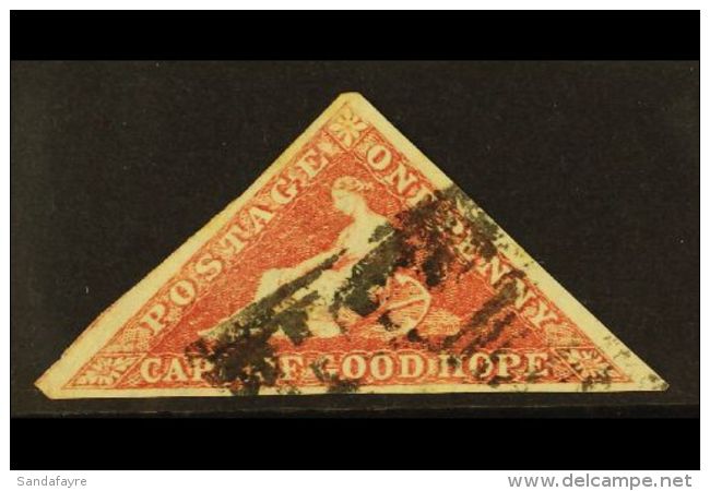 CAPE OF GOOD HOPE 1855-63 1d Deep Rose Red, Watermark Sideways, SG 5ba, Attractive With Three Good Margins And... - Non Classés