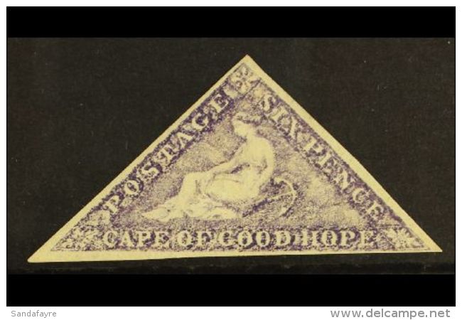 CAPE OF GOOD HOPE 1863-64 6d Bright Mauve, SG 20, Very Fine Mint With 3 Margins &amp; Lovely Colour. For More... - Non Classés