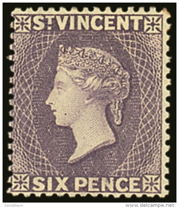 1885-93 6d Violet, SG 52, Fine Fresh Mint. For More Images, Please Visit... - St.Vincent (...-1979)