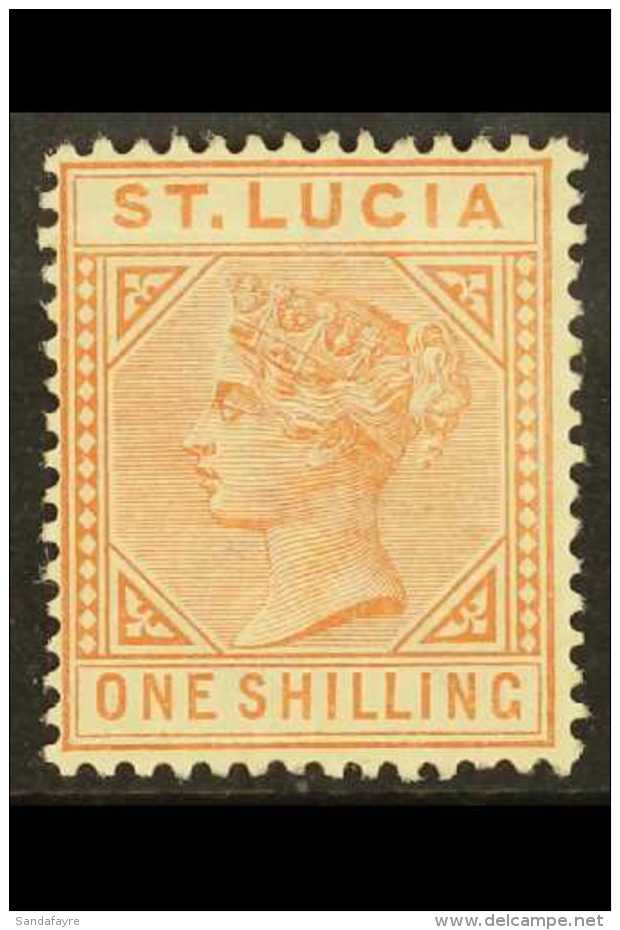 1883 1s Orange- Brown, SG 36, Mint, Scarce. For More Images, Please Visit... - Ste Lucie (...-1978)