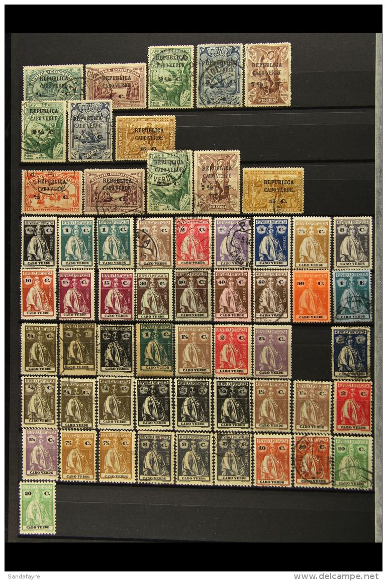 CAPE VERDE 1913-1973 COLLECTION On Stock Pages, Mint Or Used (often Both) Stamps, Inc 1914-16 Ceres Most Vals To... - Andere & Zonder Classificatie