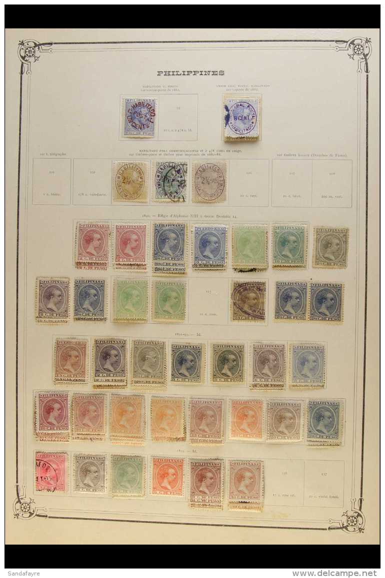 1863-1923 MINT &amp; USED COLLECTION Philippines Section From A Wonderful, Original, Multi-volume Collection,... - Philippines