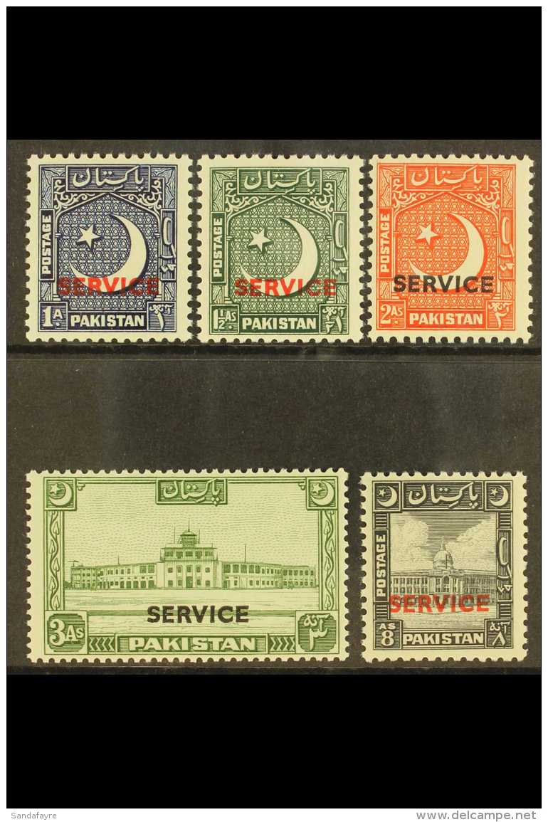 OFFICIALS 1949 Service Overprint Set, SG O27/31, Very Fine NHM. (5 Stamps) For More Images, Please Visit... - Pakistan