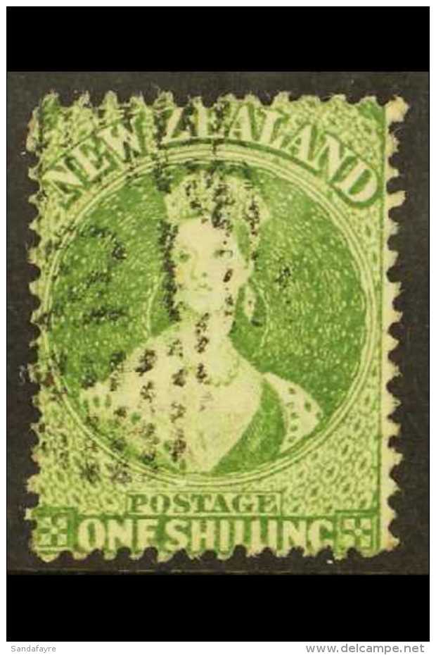 1862-64 1s Dull Green Perf 13, Wmk Large Star, SG 78, Used &amp; Well- Centered For This, Attractively Cancelled... - Andere & Zonder Classificatie