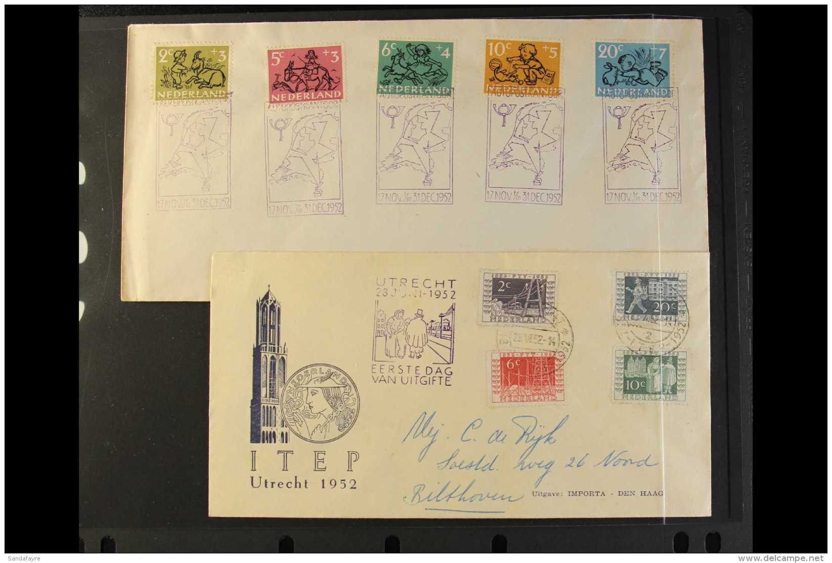 1952 (28 June) Stamp Centenary Set (SG 754/57) On Illustrated Cover, Hand Addressed; Plus (17 Nov) Child Welfare... - Sonstige & Ohne Zuordnung