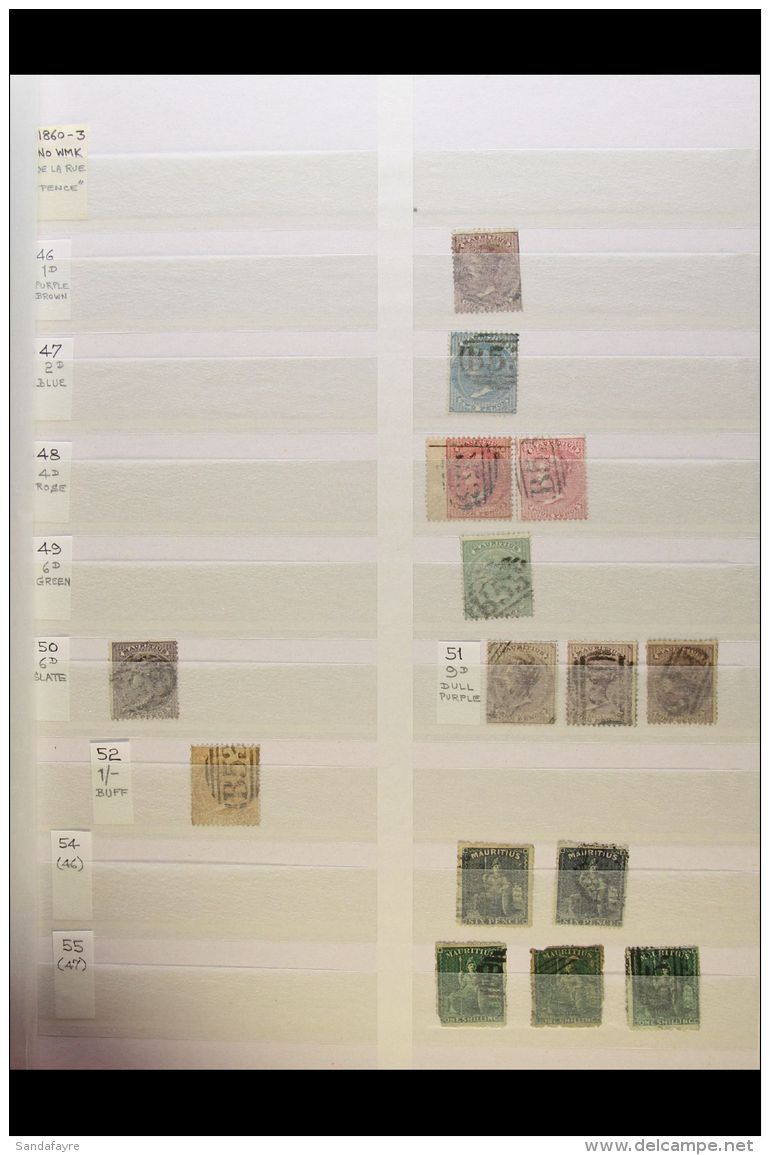 1860-1958 USED RANGES ON STOCK PAGES CAT &pound;5000+ Some Mixed Condition (QV) And Duplication But Many Stamps... - Maurice (...-1967)