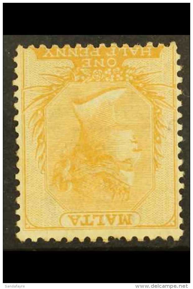 1863-81 &frac12;d Pale Buff, Watermark Inverted, Mint With Sweated Gum, Very Scarce. For More Images, Please Visit... - Malte (...-1964)