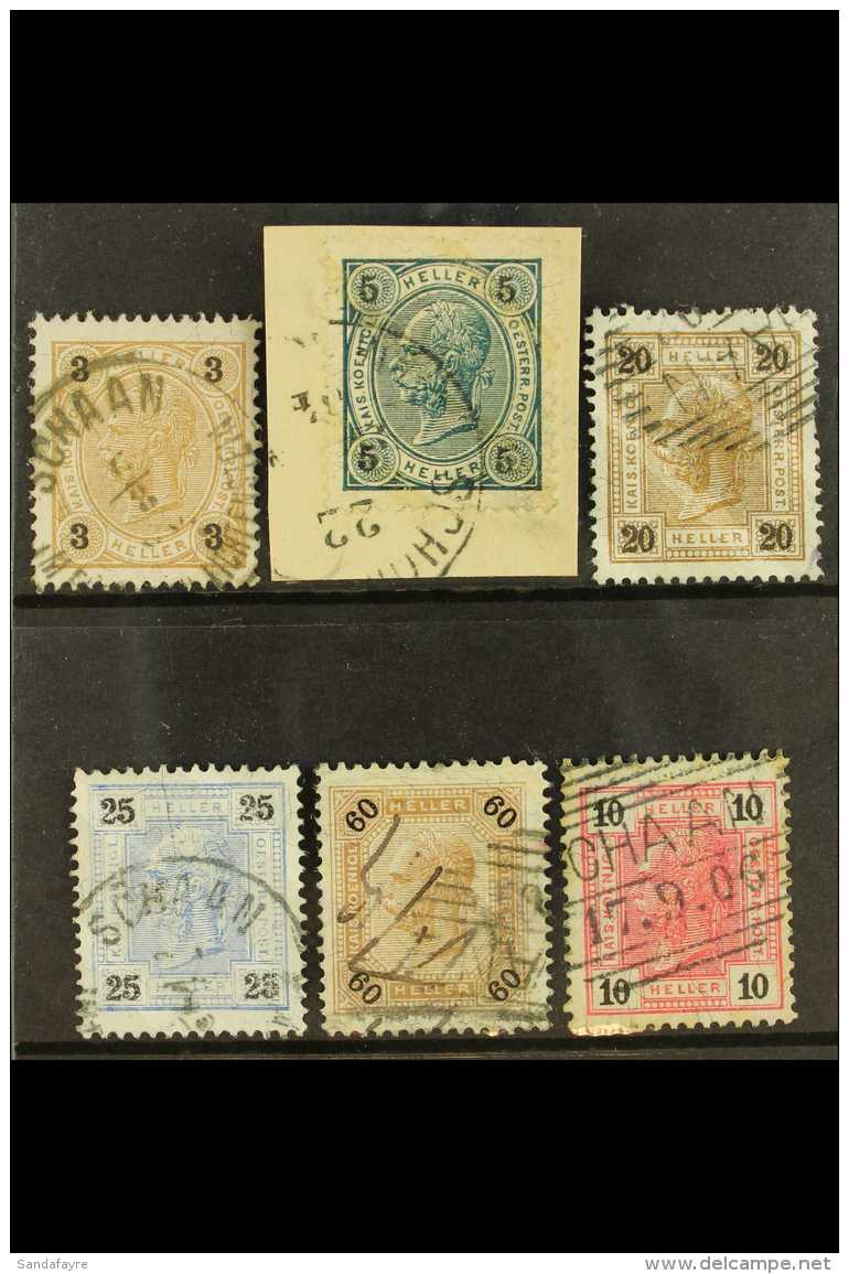 1899-1903 FORERUNNERS. Attractive Selection From 3h To 60h Between Michel 71-124, All Cancelled By SCHAAN Dated... - Autres & Non Classés