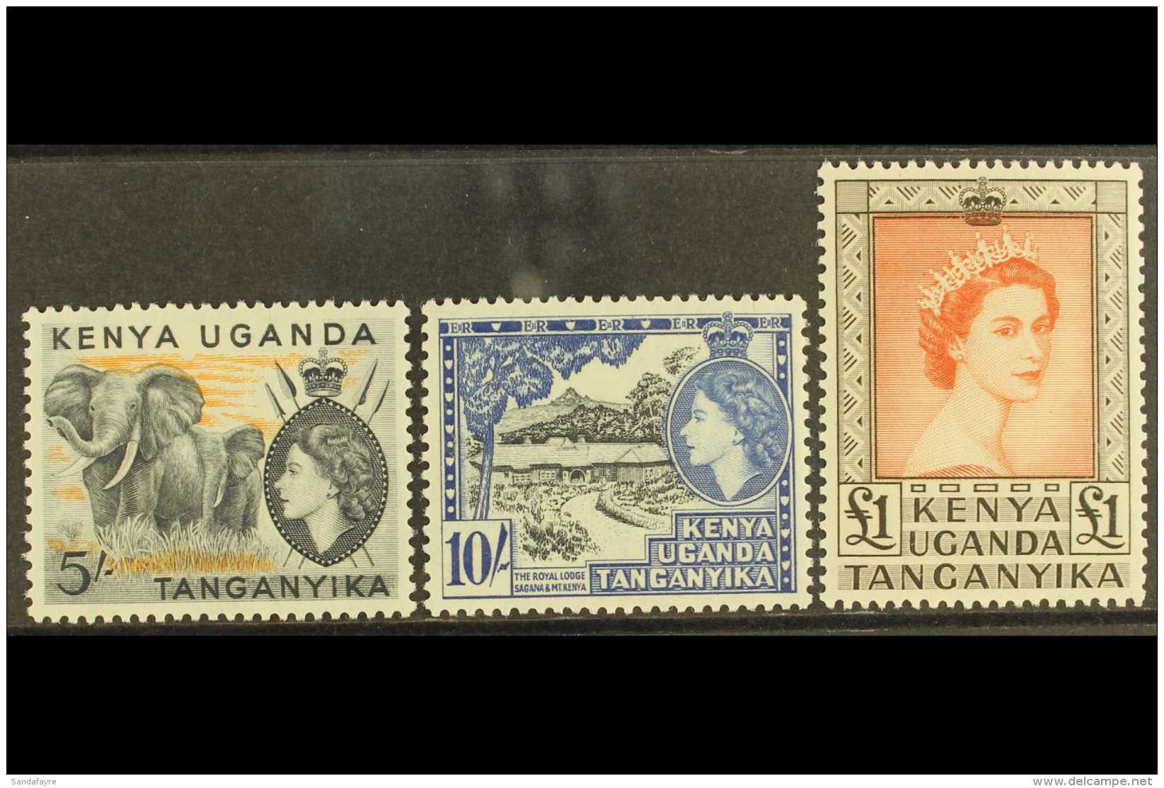 1954-59 5s, 10s And &pound;1, SG 178/80, Never Hinged Mint. (3) For More Images, Please Visit... - Vide