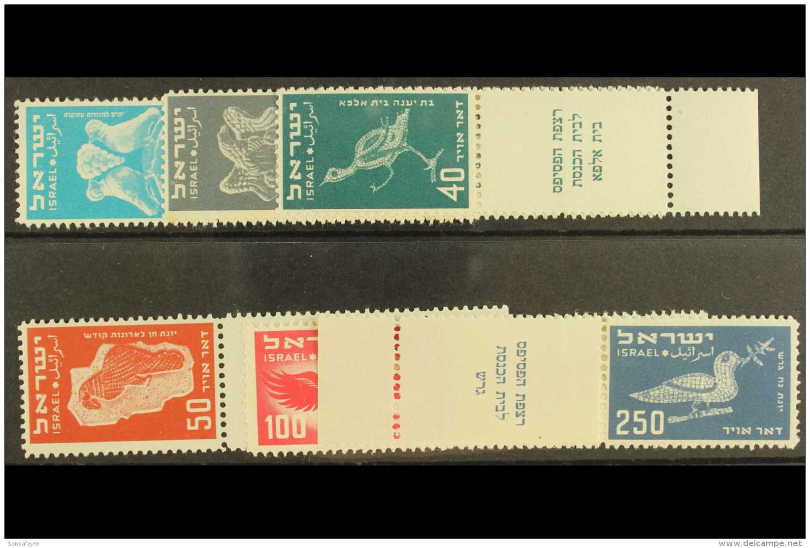 1950 Ornamental Birds Air Set, SG 32/7, Very Fine Mint, Light Hinge, With Full Tabs. (6 Stamps) For More Images,... - Andere & Zonder Classificatie