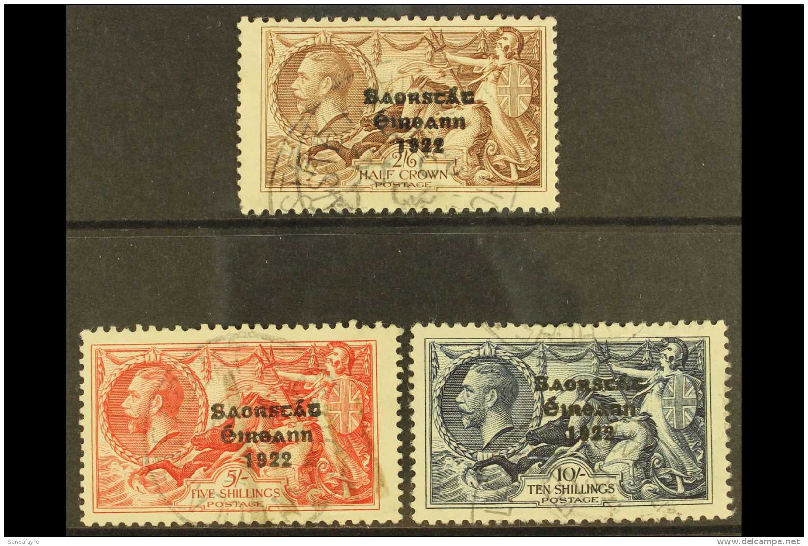 1935 Re-engraved Seahorses Set, SG 99/101, Fine Cds Used. (3) For More Images, Please Visit... - Autres & Non Classés