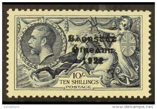 1935 10s Indigo Re-engraved Seahorses Overprint (SG 101, Hibernian T77), Never Hinged Mint, Nice Centering, Very... - Autres & Non Classés