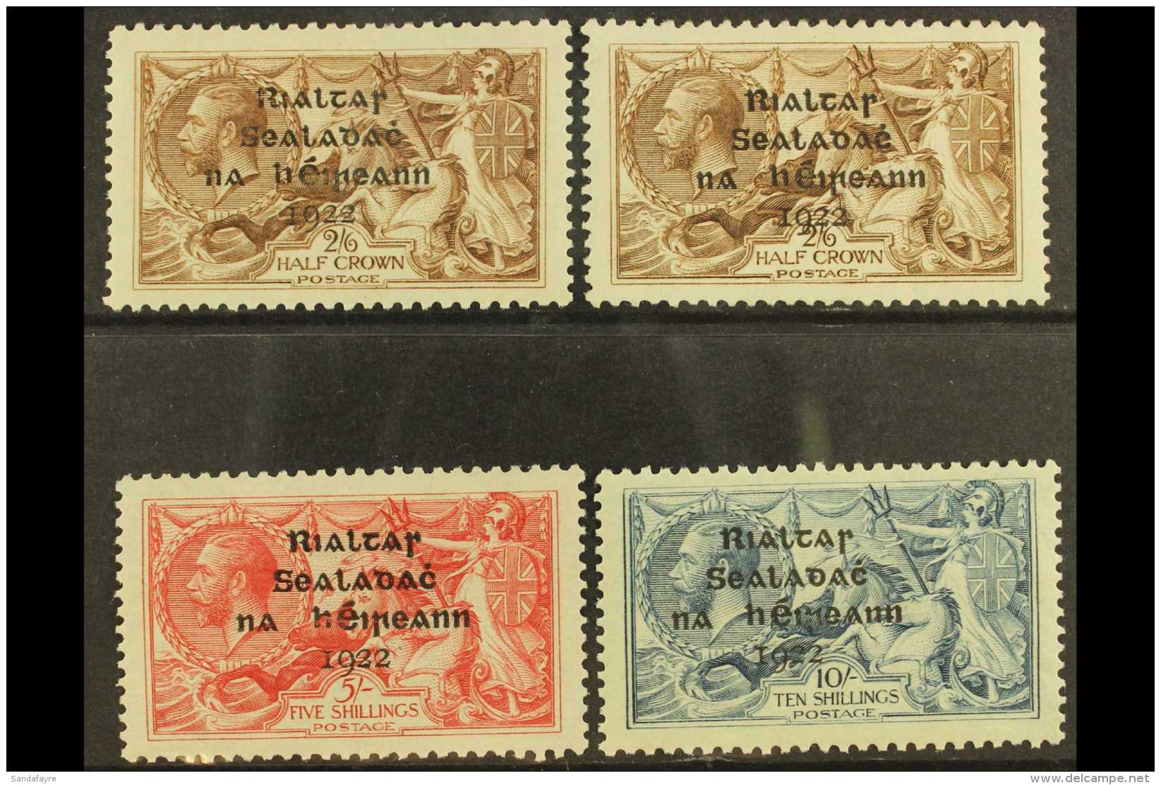 1922 DOLLARD Seahorse Set, With Both 2s6d Shades, SG 17/21, Very Fine Mint, The 10s Never Hinged. (4) For More... - Autres & Non Classés
