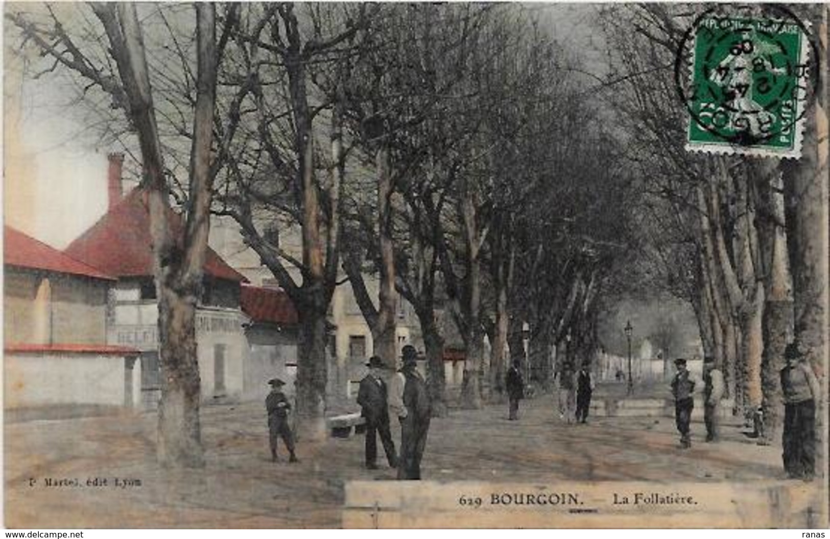 CPA Jeu De Boules Pétanque Boulodrome De BOURGOIN Isère Circulé - Bourgoin