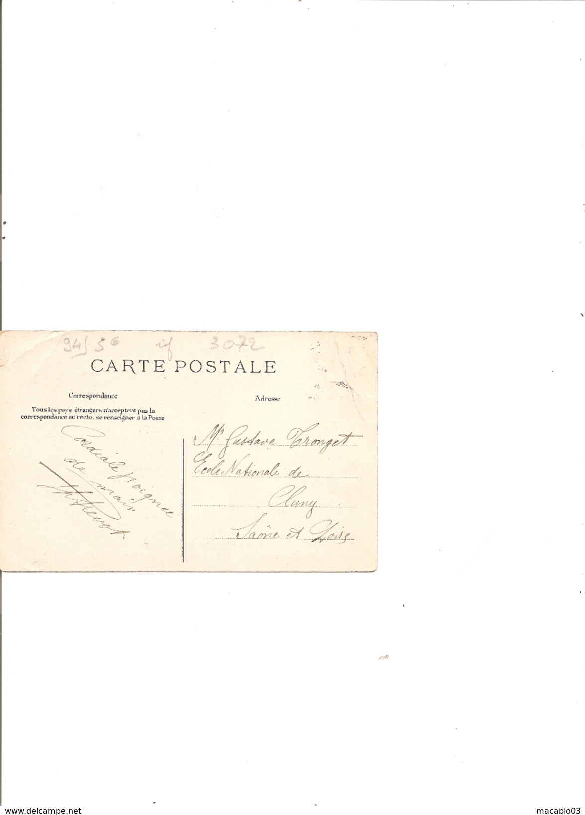 94 Val De Marne  :  GENTILLY   Carrefour De La Rue Des Aqueducs Et De La Mairie  Réf 3072 - Gentilly