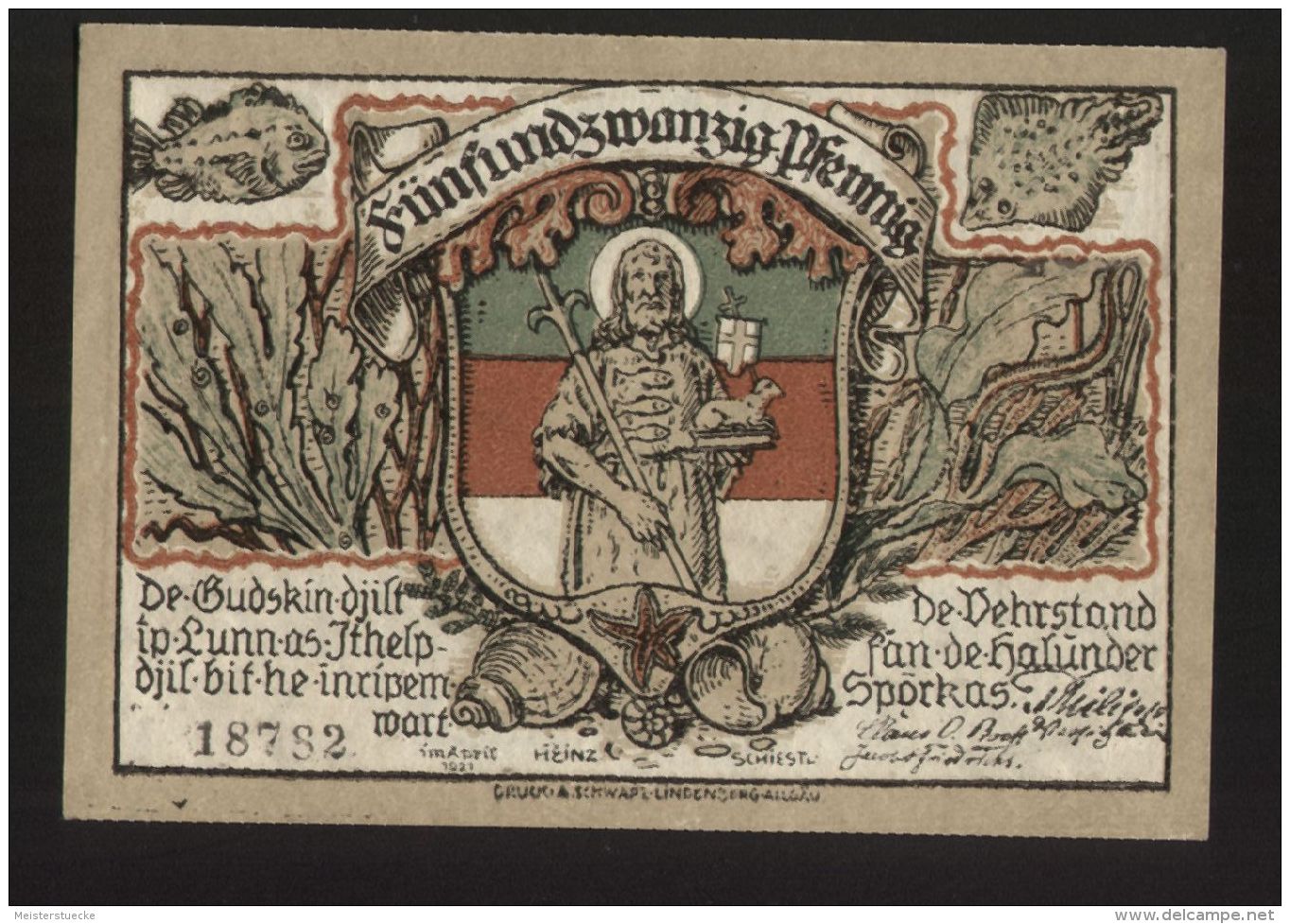 Notgeld - Helgoland - 25 Pf. Geldschein - April 1921 - [11] Emisiones Locales