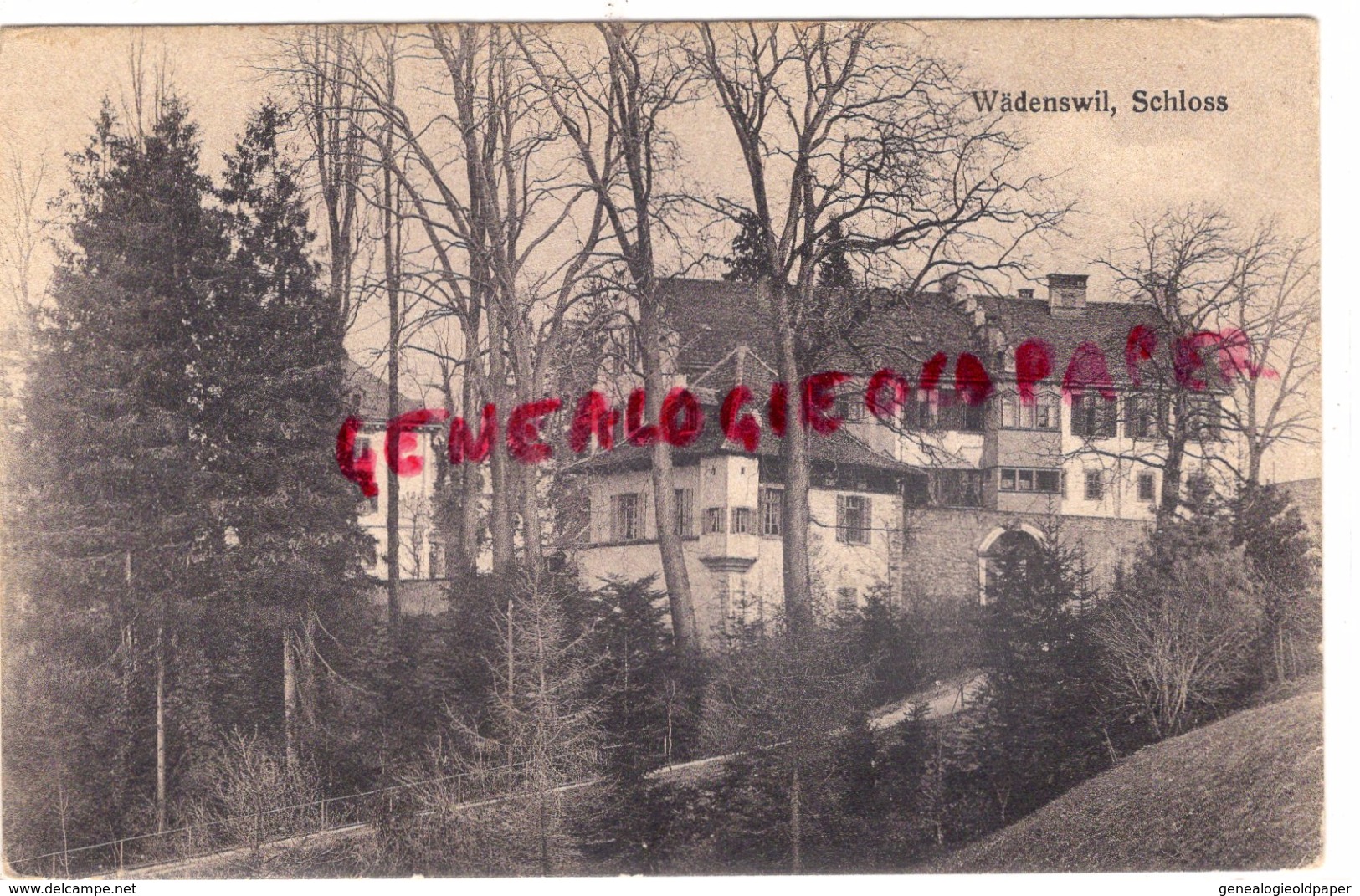 SUISSE - ZURICH-  WADENSWIL  SCHLOSS - 1920 - Wädenswil