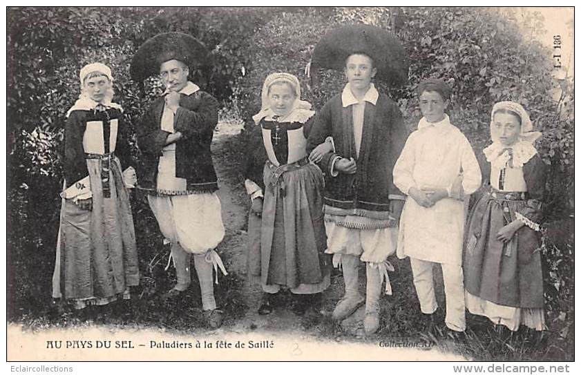 Saillé     44      Paludiers A La Fête De Saillé     (voir Scan) - Sonstige & Ohne Zuordnung