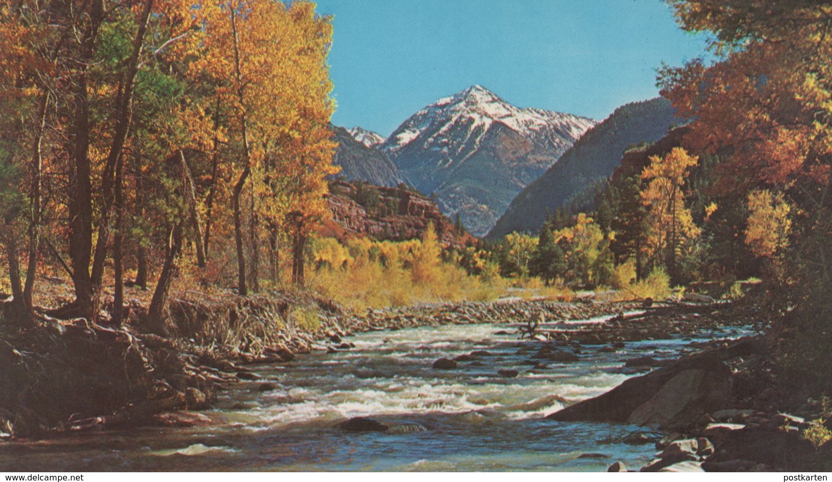 ÄLTERE POSTKARTE MT. ABRAM & UNCOMPAHGRE RIVER IN THE SAN JUAN MOUNTAINS OF WESTERN COLORADO BETWEEN SILVERTON AND OURAY - Autres & Non Classés