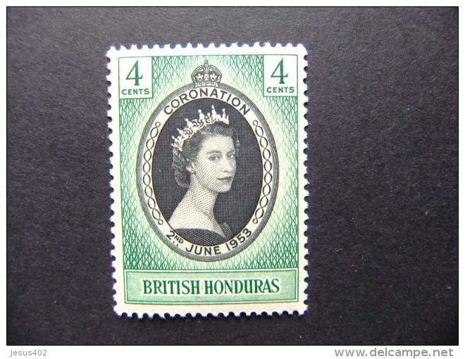 HONDURAS BRITANNIQUE 1953 CORONACION DE ISABEL II Yvert 146 MH - British Honduras (...-1970)