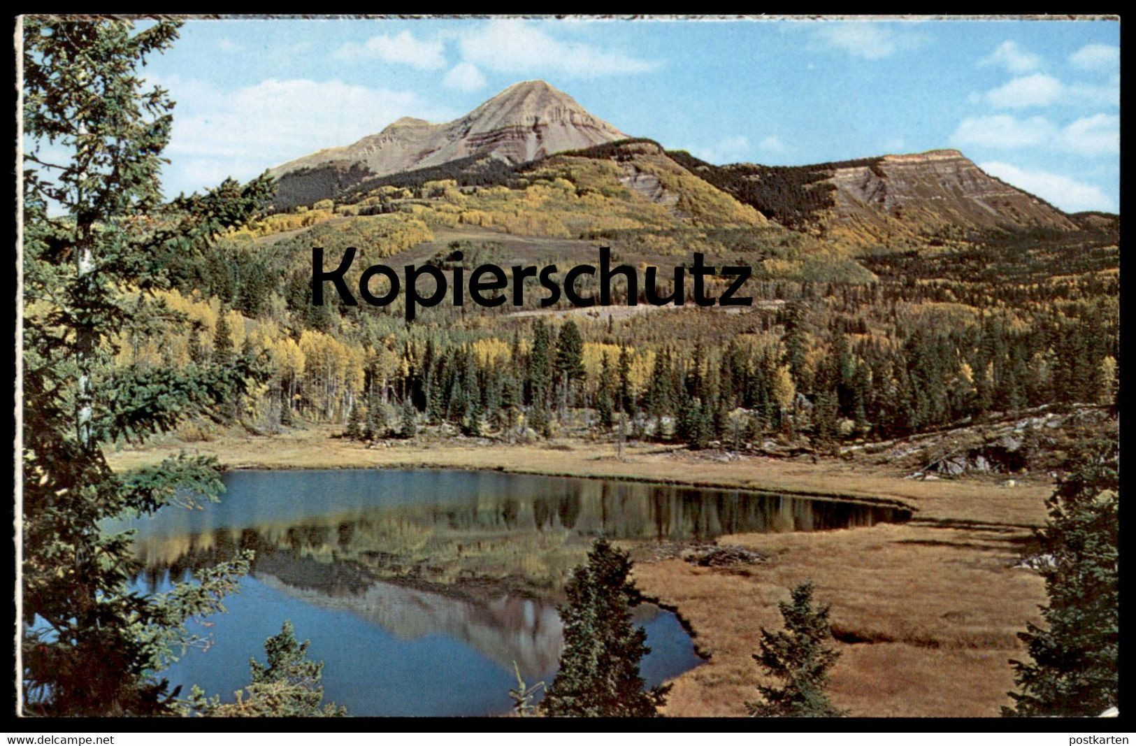 ÄLTERE POSTKARTE VIEW OF ENGINEER MOUNTAIN IN AUTUMN BETWEEN DURANGO AND SILVERTON IN THE SAN JUAN MOUNTAINS Cpa AK - Autres & Non Classés