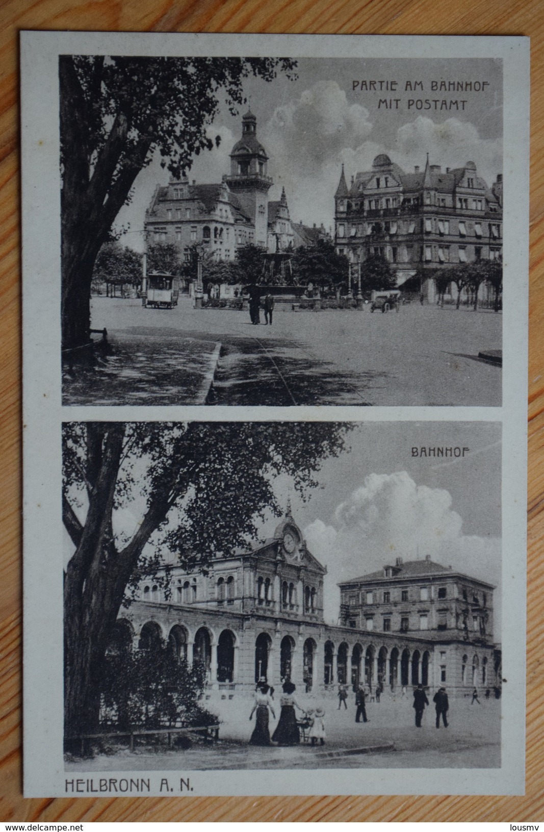 Heilbronn A. N. - Bahnhof & Partie Am Bahnhof Mit Postamt - Animée - 2 Vues - (n°8226) - Heilbronn