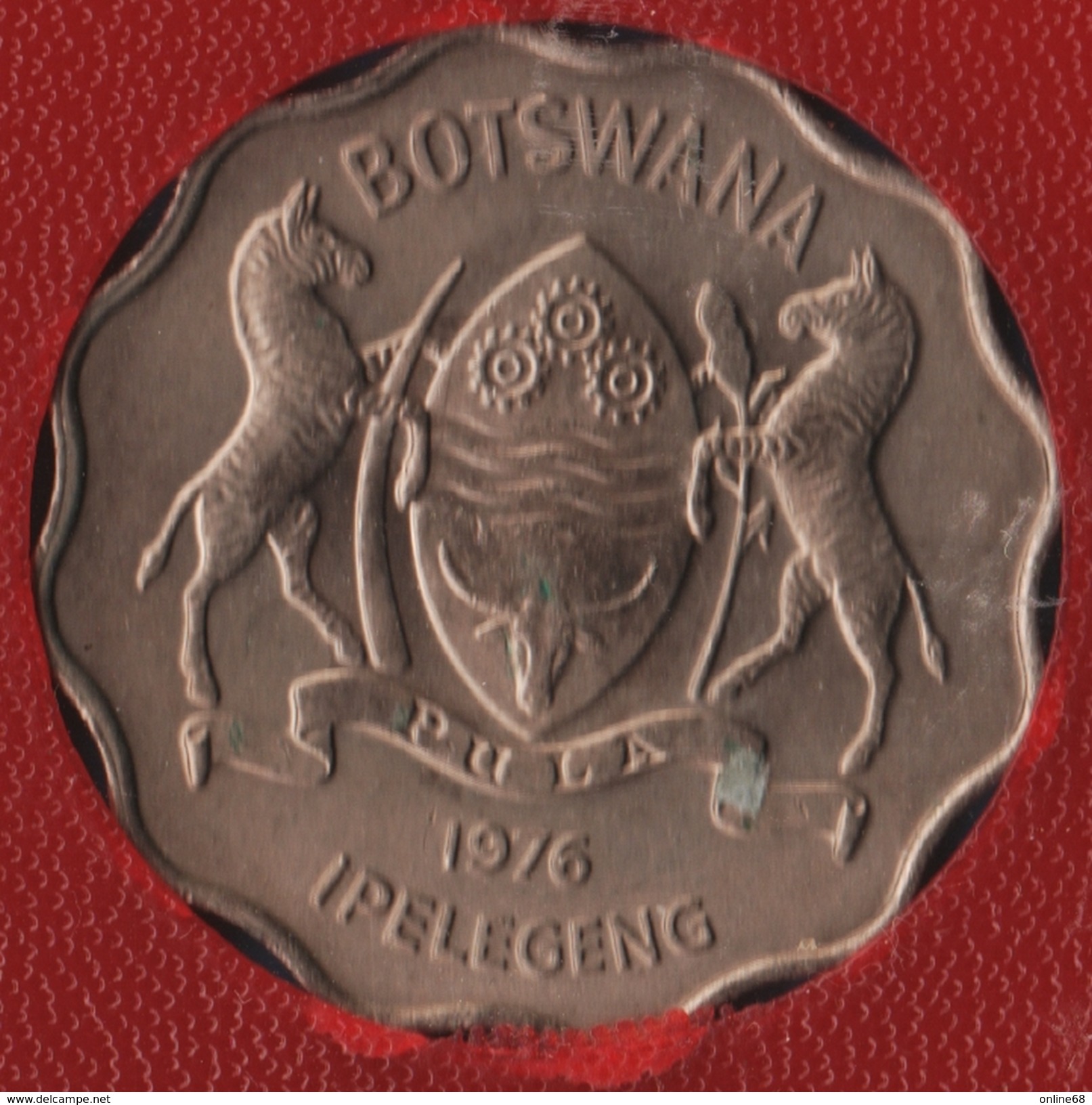 BOTSWANA 1 PULA 1976 Zèbre KM# 8 - Botswana