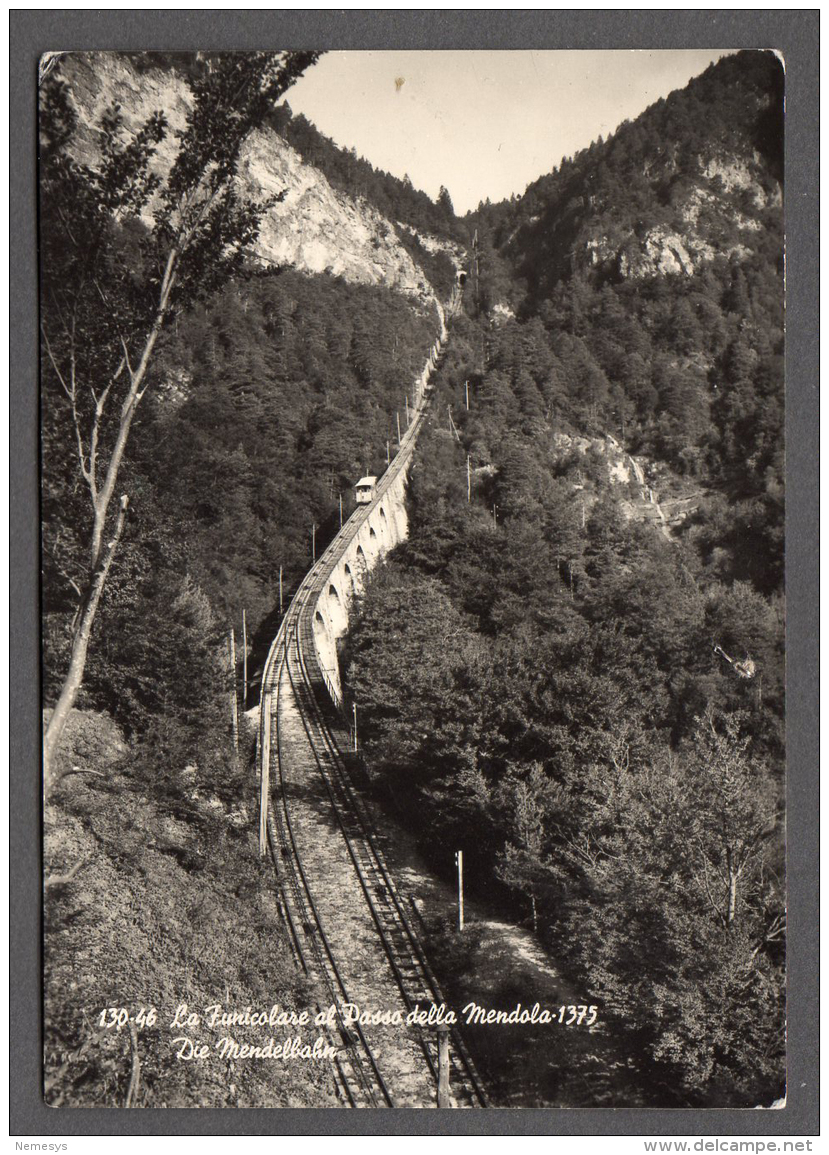 1955 PASSO DELLA MENDOLA La Funicolare FG V  SEE 2 SCANS Tassata - Altri & Non Classificati