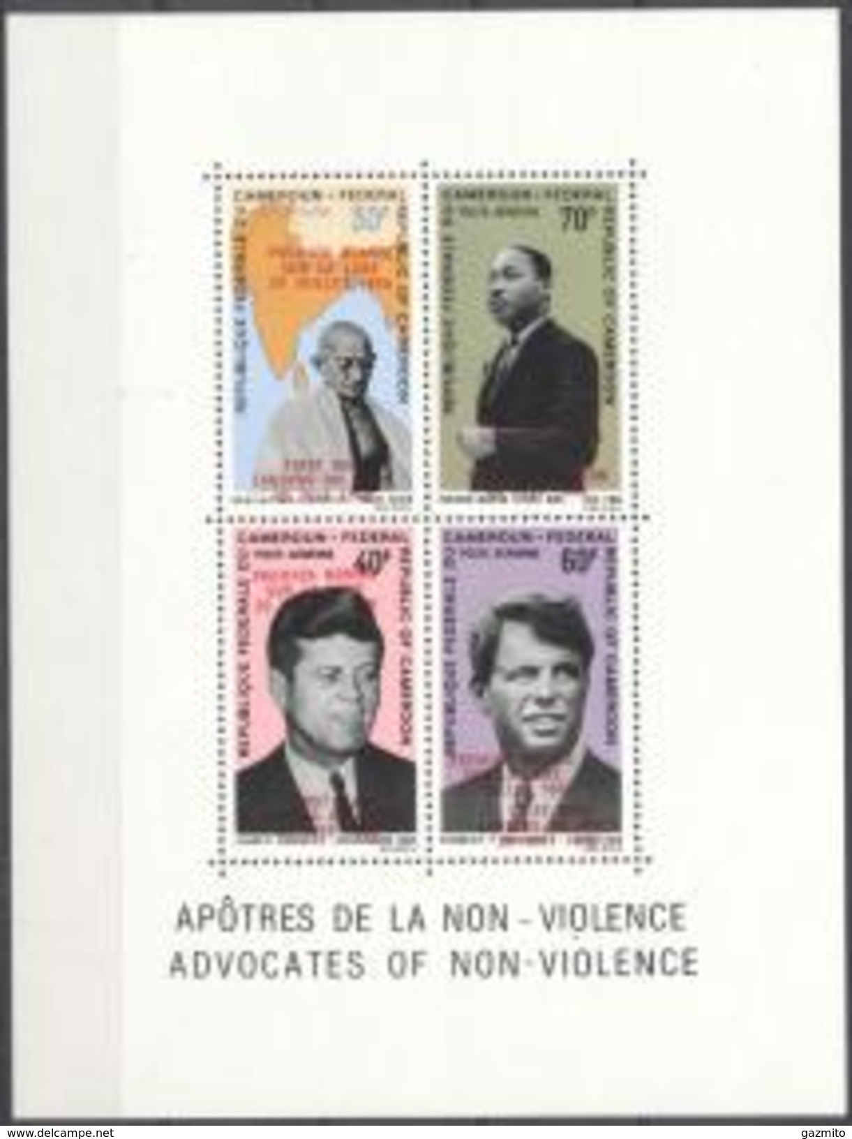 Cameroun 1969, Issues 1967 Ov. With PREMIER HOMME - SUR LA LUNE - 20 JUILLET 1969 - FIRST Kennedy, MLK, 4val In BF - Martin Luther King