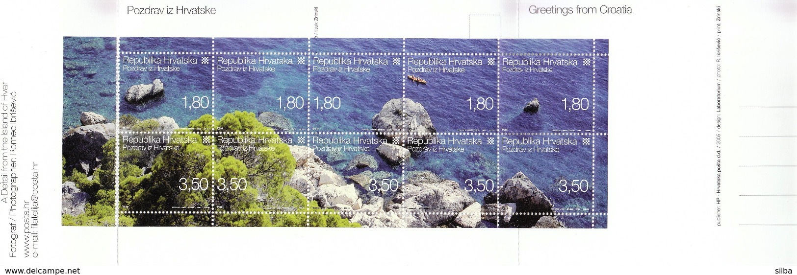 Croatia 2005 / Greetings From Croatia / Tourism / Adriatic Coast / Sea / Kayak / Croatia Carnet MNH** - Other & Unclassified