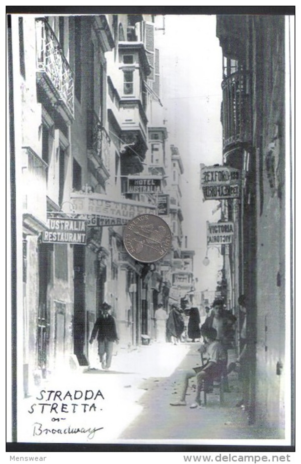 MALTA - PHOTO OF STRADDA STRETTA IN VALETTA  1930s - Other & Unclassified