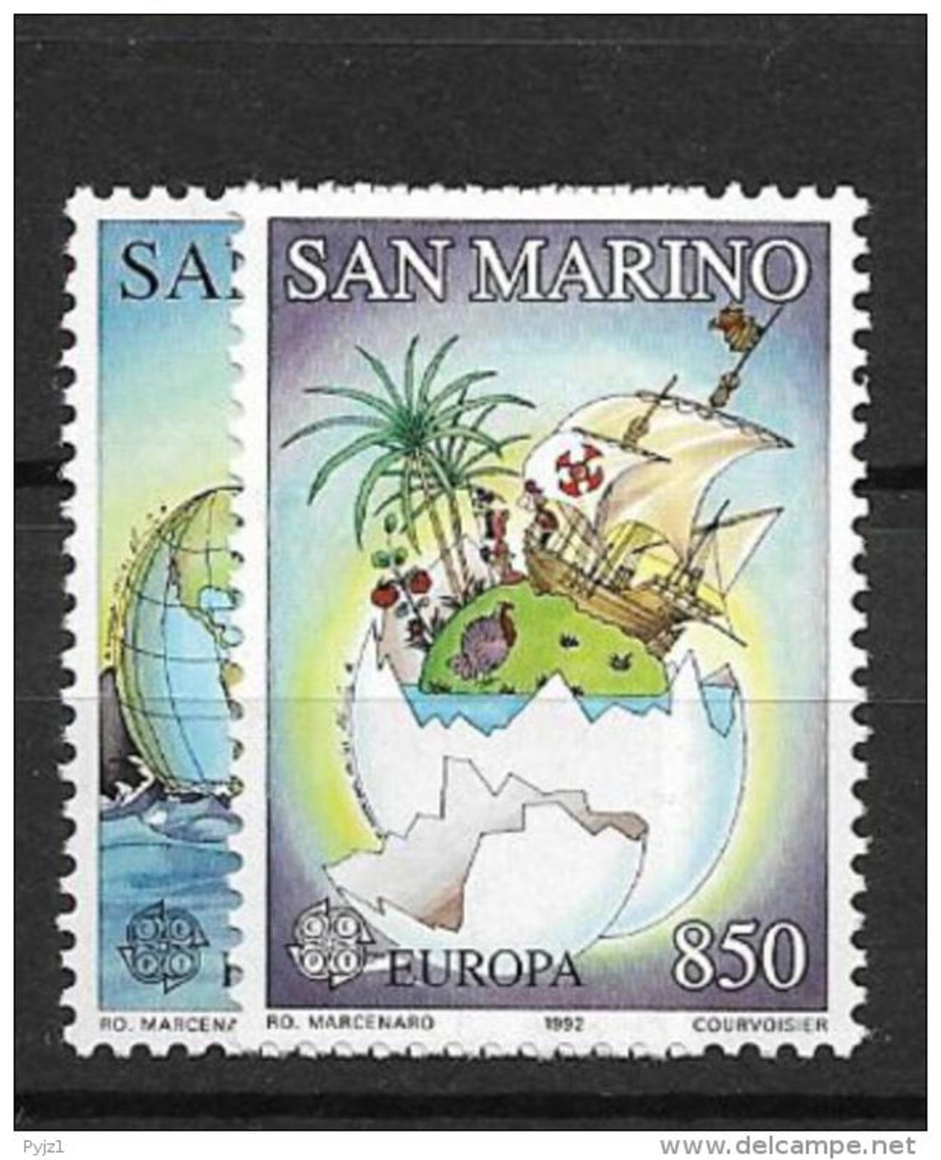 1992 MNH Cept San Marino - 1992