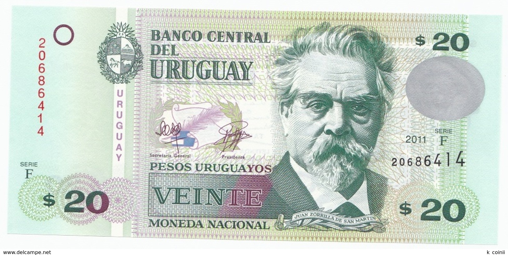 Uruguay 20 Pesos 2011 - UNC - Uruguay