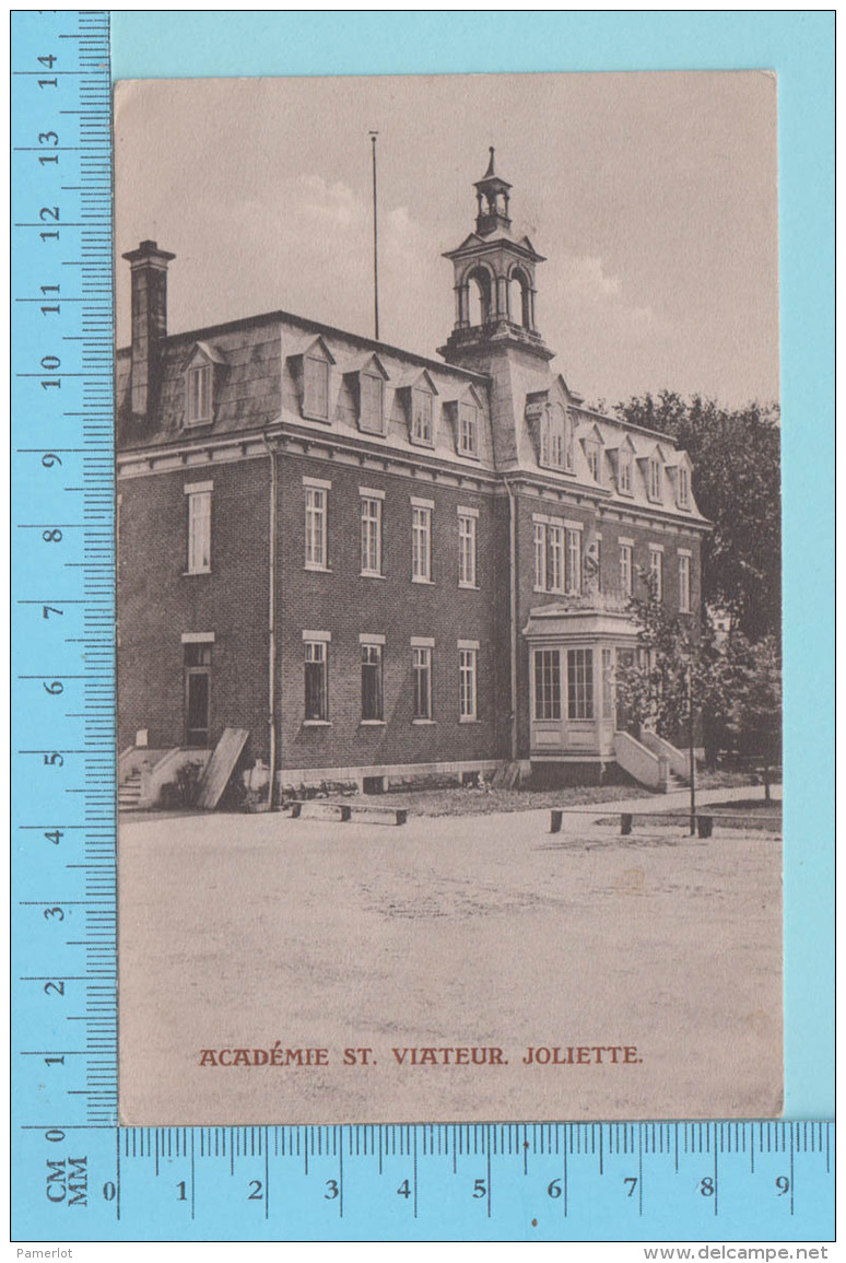 Joliette  Quebec - Academie St. Viateur, Edit Boucher, Utilisé En 1914, - Post Card Carte Postale Cartolina 2scans - Autres & Non Classés