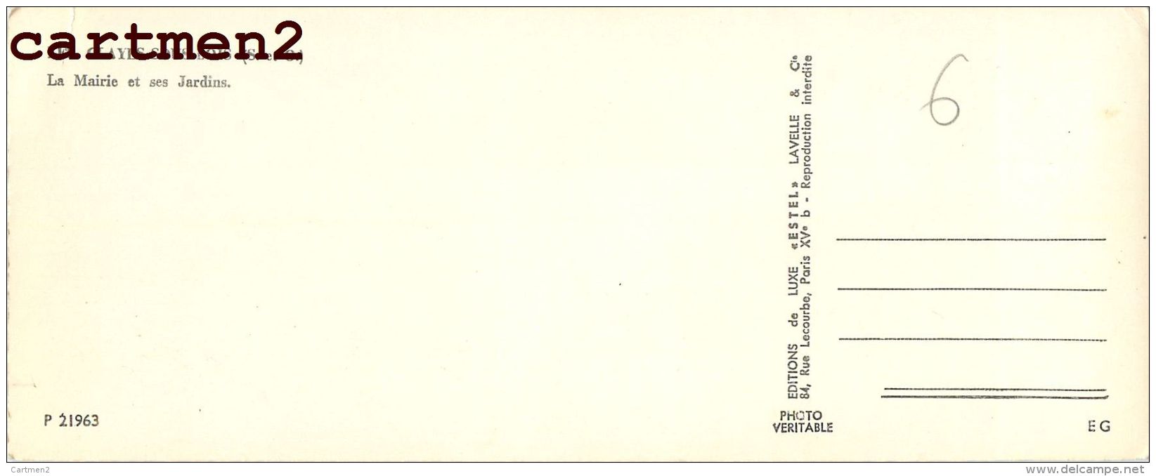 LES CLAYES-SOUS-BOIS GRANDE CARTE 22 X 9 CM 78 YVELINES EDITIONS DE LUXE  ESTEL LAVELLE - Les Clayes Sous Bois