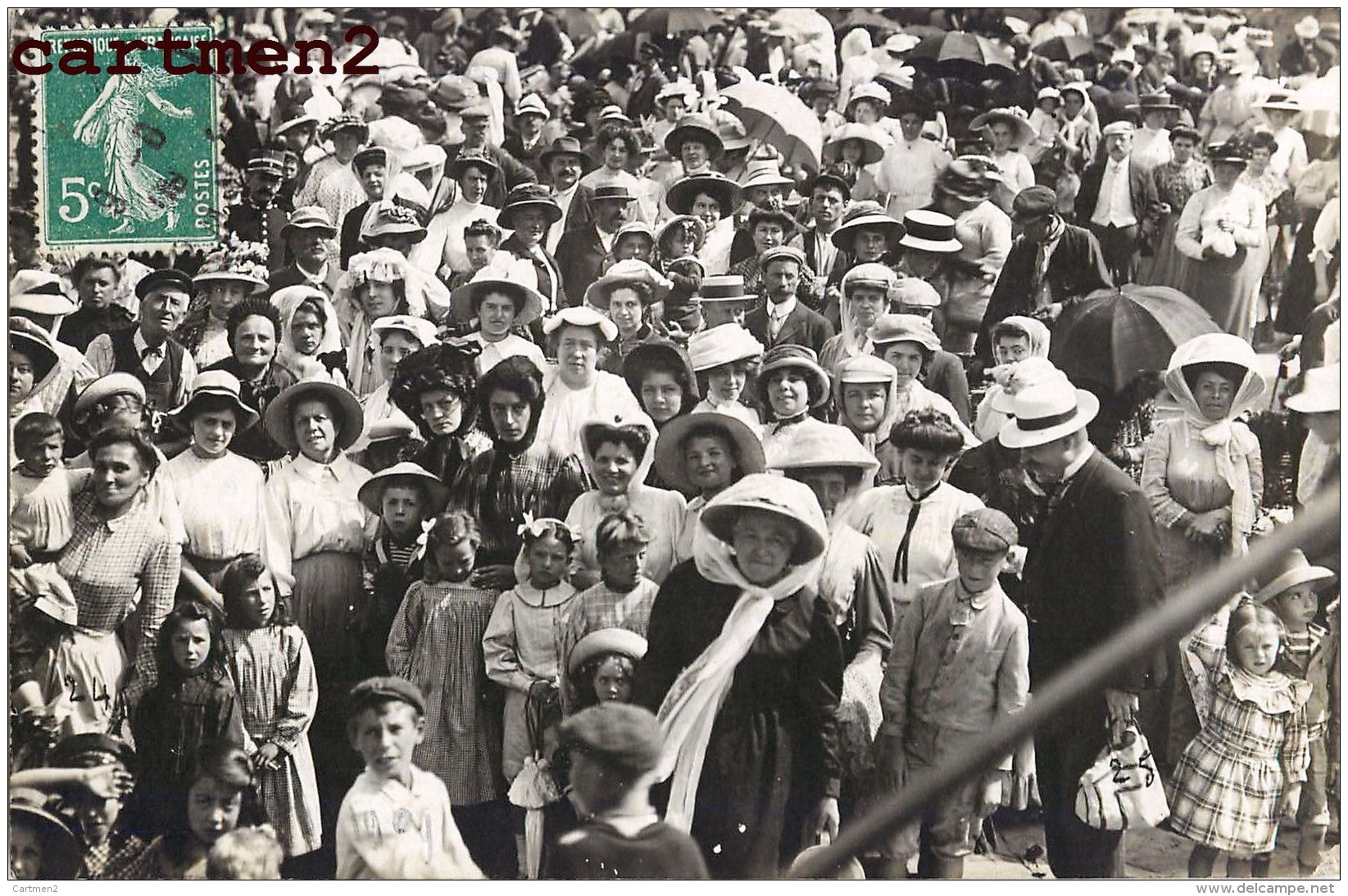 CARTE PHOTO : AULT-ONIVAL " NOMBREUX TOURISTES SUR LA PHOTO " PHOTOGRAPHE PLAGE 80 SOMME - Ault