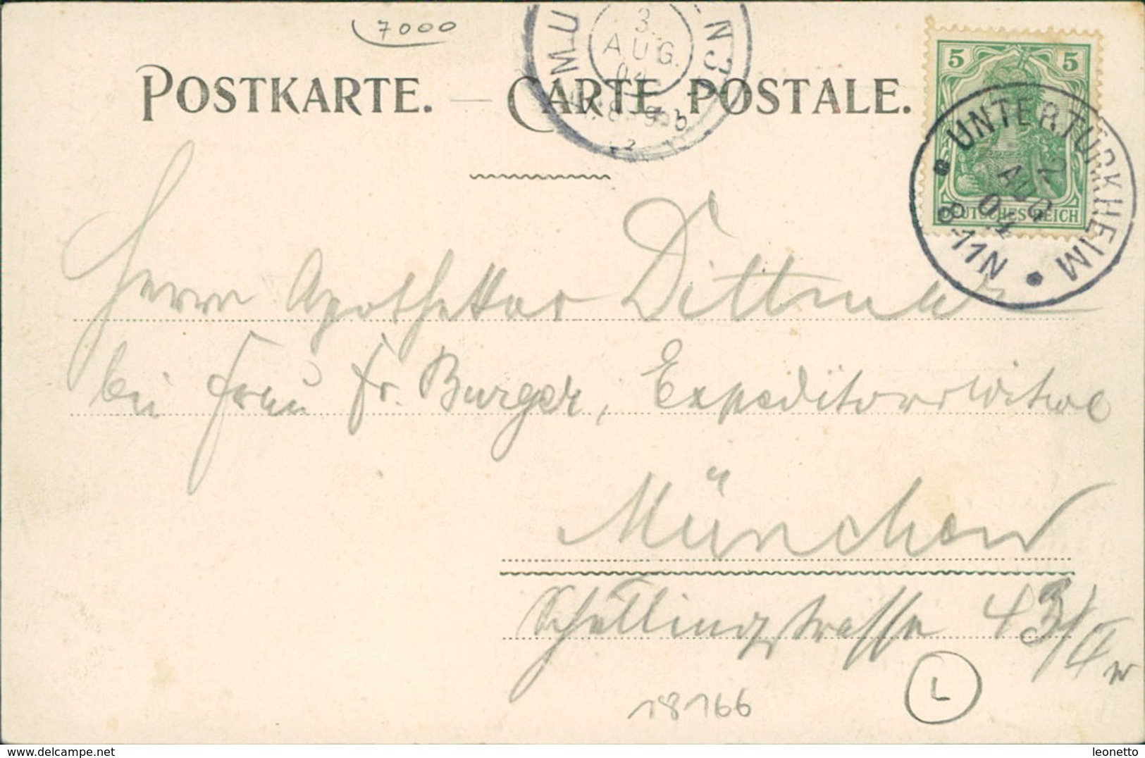 AK Stuttgart Untertürkheim, Gasthof Zum Löwen, O 1904 (18166) - Stuttgart