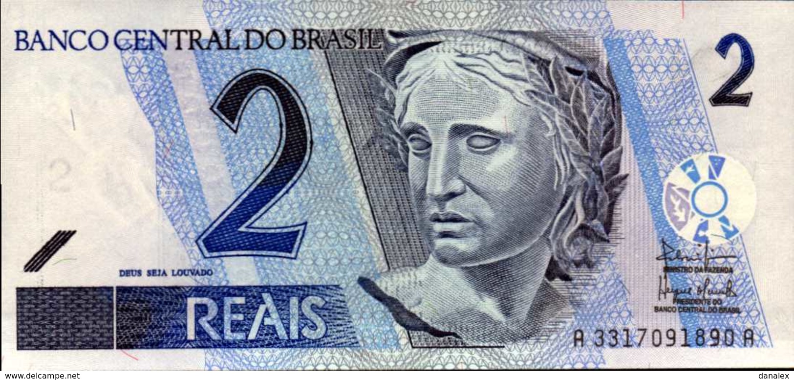 BRESIL 2 REAIS  De 2001nd  Pick 249 UNC/NEUF - Brésil