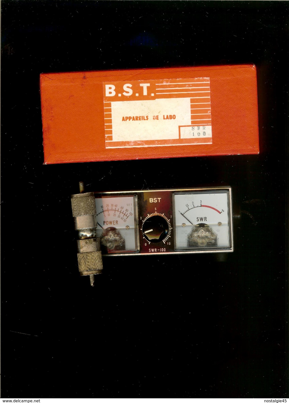 Ancien Wattmètre-Tosmètre B.S.T SWR 100 Dans Sa Boite D'origine Avec 2 Notices - Telefonía