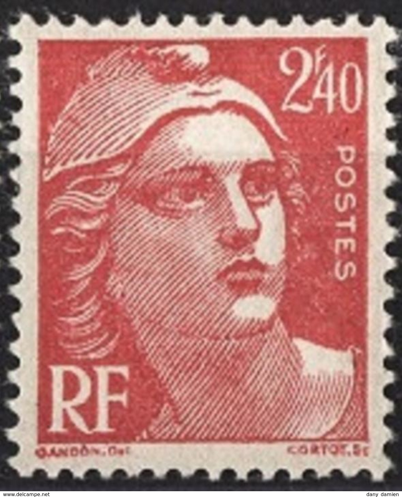 France - YT 714 - Marianne De Gandon (1945-47) - Rouge - NEUF ETAT IMPECCABLE - Neufs